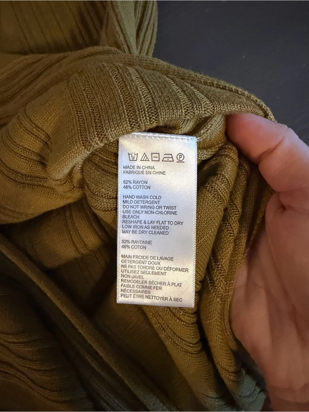 Free People Olive Long Ribbed Button-Front Cardigan NEW